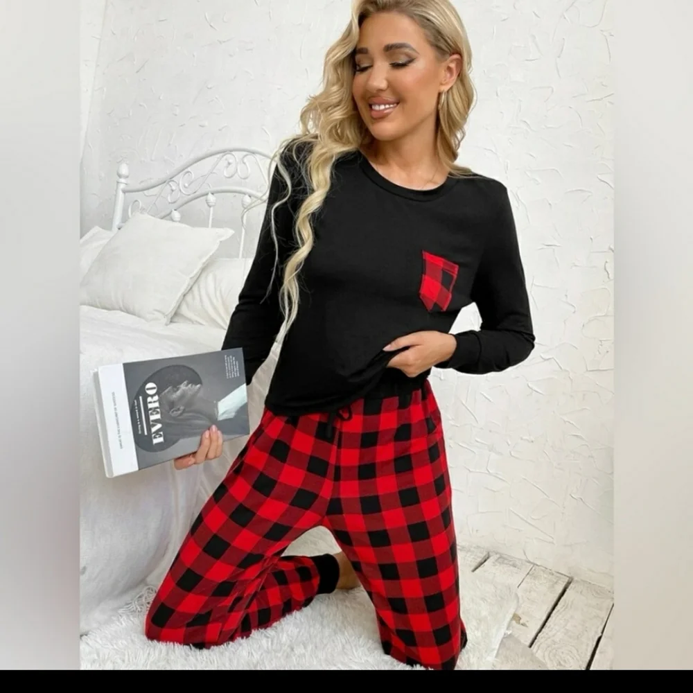 Red & Black Buffalo Plaid Sleepwear - Picture 2 of 5